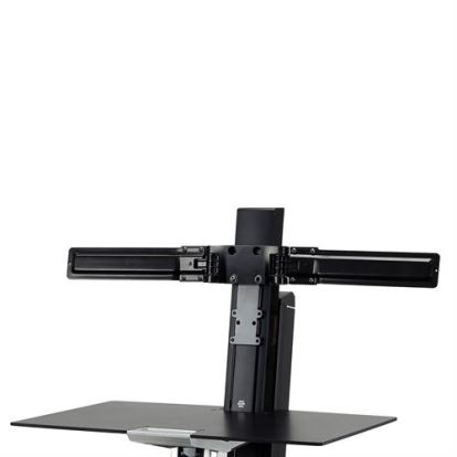 Ergotron Dual Monitor Double-Hinged Bow 25" Black Desk1