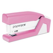 InCourage Spring-Powered Compact Stapler with Antimicrobial Protection, 20-Sheet Capacity, Pink/Gray1