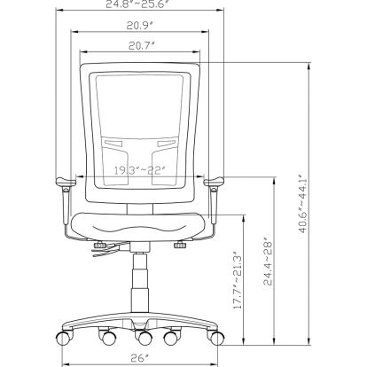 Lorell High-Back Mesh Chair2