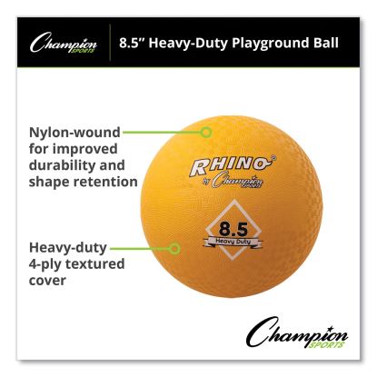 Heavy Duty Playground Ball, 8.5" Diameter, Yellow1