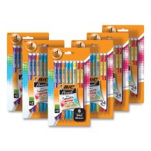 Xtra-Smooth Bright Edition Mechanical Pencils, 0.7 mm, HB (#2), Black Lead, Assorted Barrel Colors, 24/Pack, 6 Packs/Carton1