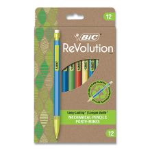 ReVolution Mechanical Pencil, 0.7 mm, HB (#2), Black Lead, Assorted Barrel Colors, 12/Pack1