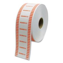 Automatic Coin Wrapper Roll for Coin Wrapping Machines, Quarters, $10.00, Kraft/Orange, 2,000/Roll, 8 Rolls/Carton1