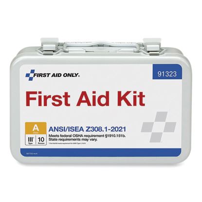 ANSI 2021 First Aid Kit for 10 People, 76 Pieces, Metal Case1