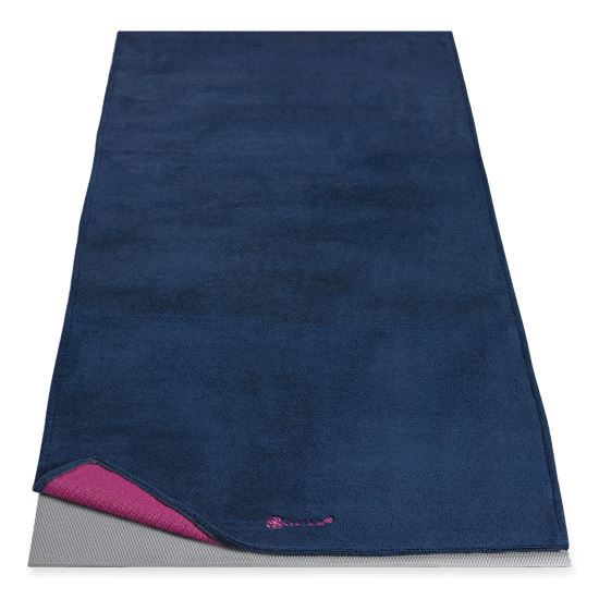 Estate Blue and Red Yoga Mat Towel, 24 x 681