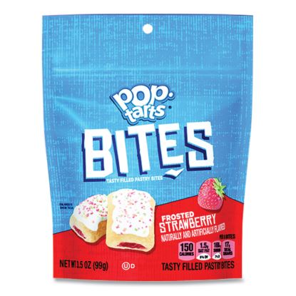 Pop Tarts Bites, Frosted Strawberry, 3.5 oz Bag, 6/Carton1