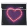 Trapper Keeper 3-Ring Pocket Binder, 1" Capacity, 11.25 x 12.19, Neon Heart1