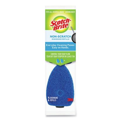 Non-Scratch Dishwand Refills, Blue, 2/Pack1