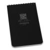 All-Weather Wire-O Notepad, Universal: Narrow Rule and Quadrille Rule, Black Cover, 50 White 4 x 6 Sheets1