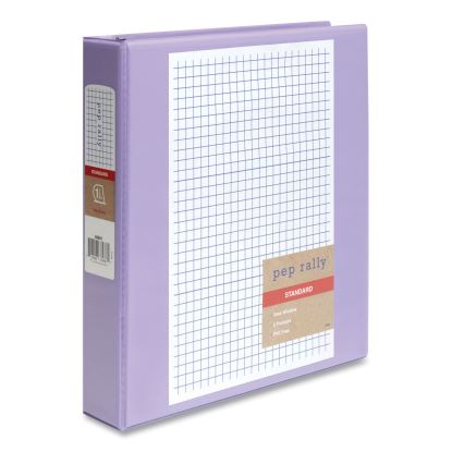 Standard 3-Ring View Binder, 3 Rings, 1.5" Capacity, 11 x 8.5, Lilac1