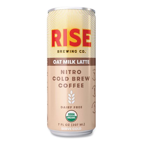 Nitro Cold Brew Latte, Oat Milk, 7 oz Can, 12/Carton1