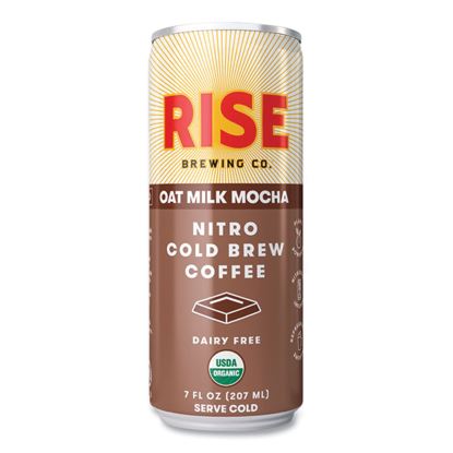 Nitro Cold Brew Latte, Oat Milk Mocha, 7 oz Can, 12/Carton1