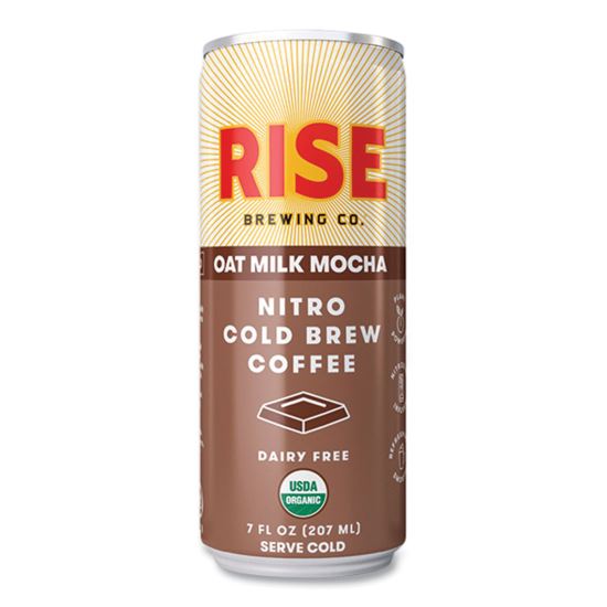 Nitro Cold Brew Latte, Oat Milk Mocha, 7 oz Can, 12/Carton1