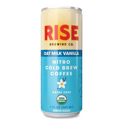 Nitro Cold Brew Latte, Oat Milk Vanilla, 7 oz Can, 12/Carton1