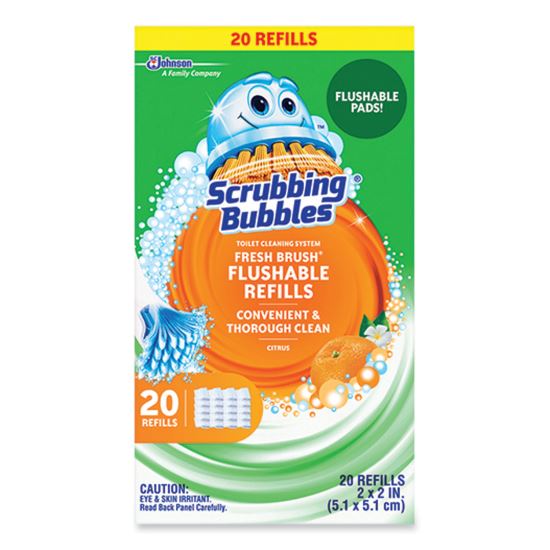 Fresh Brush Toilet Cleaning System Refill, Citrus Scent, 20/Pack1