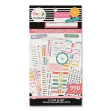 Essentials Tracker & Checklist Classic Stickers, Productivity Theme, 990/Pack1