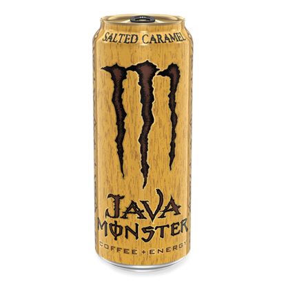 Java Monster Cold Brew Coffee, Salted Caramel, 15 oz Can, 12/Pack1