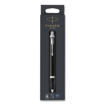 IM Retractable Medium Tip Ballpoint Pen, 0.7 mm, Blue Ink, Black/Chrome Barrel1