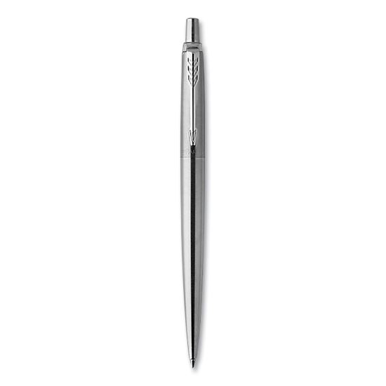 Jotter Retractable Gel Pen, Medium 0.7 mm, Black Ink, Stainless Steel Barrel1