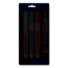 Opaque Bullet Tip Paint Markers, Medium Bullet Tip, Assorted Colors, 3/Pack1