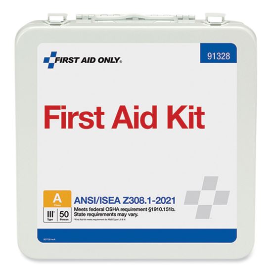 First Aid Only™ ANSI 2021 Type III First Aid Kit for 50 People1