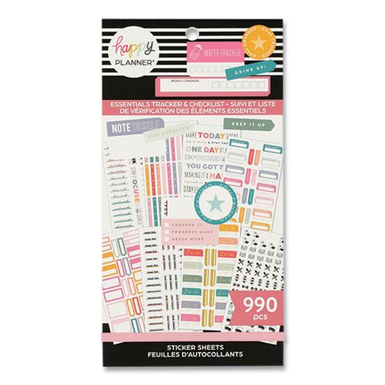 The Happy Planner® Essentials Tracker & Checklist Classic Stickers1