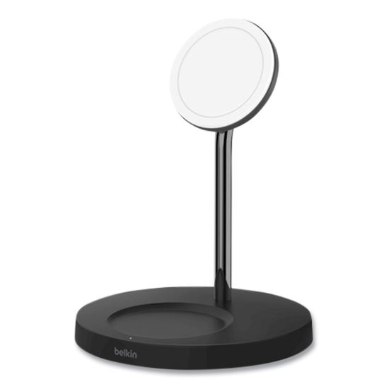 BOOST CHARGE Pro 2-in-1 Wireless Charger Stand, 15 W, Black1