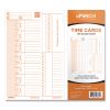 Time Card for PK1100 Time Clock, Two Sides, 3.38 x 8.25, 100/Pack1