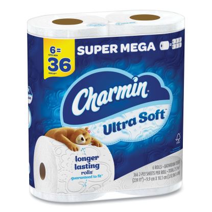Ultra Soft Bathroom Tissue, Septic-Safe, 2-Ply, White, 336 Sheets/Roll, 18 Rolls/Carton1