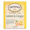 Tea Bags, Lemon and Ginger, 2.65 oz, 50/Box2