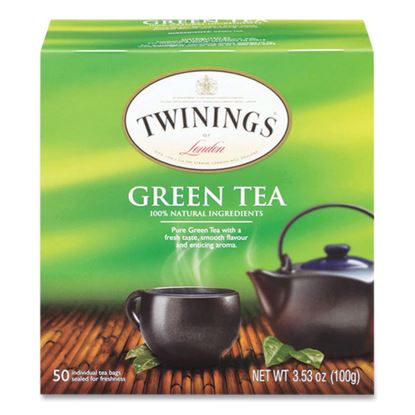 Tea Bags, Green, 3.53 oz, 50/Box1