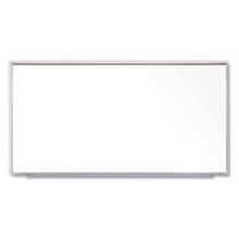 Magnetic Porcelain Whiteboard with Satin Aluminum Frame and Map Rail, 120.59 x 60.47, White Surface, Ships in 7-10 Bus Days1