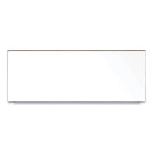 Magnetic Porcelain Whiteboard with Satin Aluminum Frame and Map Rail, 144.59 x 60.47, White Surface, Ships in 7-10 Bus Days1