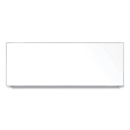 Magnetic Porcelain Whiteboard with Aluminum Frame, 144.59 x 60.47, White Surface, Satin Aluminum Frame,Ships in 7-10 Bus Days1