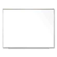 Magnetic Porcelain Whiteboard w/Satin Aluminum Frame and Map Rail, 72.5 x 60.47, White Surface, Ships in 7-10 Business Days1