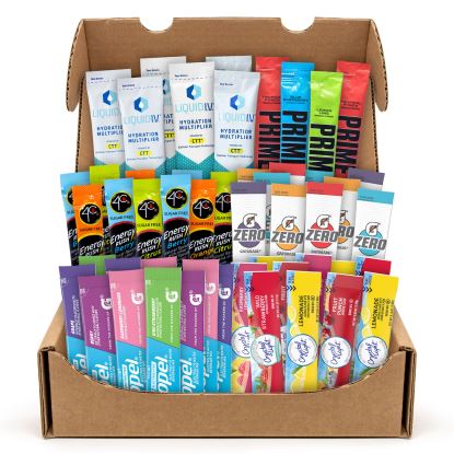 Drink Mixes Snack Box, 50 Assorted Mixes/Box, Ships in 1-3 Business Days1