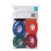 ONE-WRAP Ties and Straps, 0.5" x 8", Assorted Colors, 60/Pack2