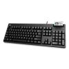 EasyTouch Smart Card Reader Keyboard AKB-630SB-TAA, 104 Keys, Black2