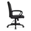 Alera Breich Series Manager Chair, Supports Up to 275 lbs, 16.73" to 20.39" Seat Height, Black Seat/Back, Black Base3