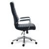 Alera Eddleston Leather Manager Chair, Supports Up to 275 lb, Black Seat/Back, Chrome Base3