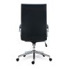 Alera Eddleston Leather Manager Chair, Supports Up to 275 lb, Black Seat/Back, Chrome Base4