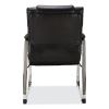 Alera Hildred Series Guest Chair, 25" x 28.94" x 37.8", Black Seat, Black Back, Chrome Base2