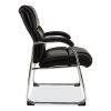 Alera Hildred Series Guest Chair, 25" x 28.94" x 37.8", Black Seat, Black Back, Chrome Base3