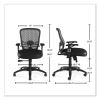 Alera Linhope Chair, Supports Up to 275 lb, Black Seat/Back, Black Base4