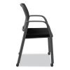 Nucleus Series Recharge Guest Chair, Supports Up to 300 lb, 17.62" Seat Height, Black Seat/Back, Black Base2
