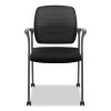Nucleus Series Recharge Guest Chair, Supports Up to 300 lb, 17.62" Seat Height, Black Seat/Back, Black Base3