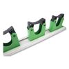 Hang Up Cleaning Tool Holder, 28w x 3.15d x 2.17h, Silver/Green2