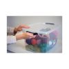 Clever Store Basic Latch-Lid Container, 30 qt, 13.37" x 18.75" x 10.5", Clear3