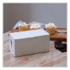 White One-Piece Non-Window Bakery Boxes, Standard, 9 x 5 x 4, White, Paper, 250/Bundle3