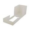 White Window Bakery Boxes with Attached Flip Top, 4-Corner Beers Design, 4.5 x 4.5 x 4.5, White, Paper, 200/Carton3